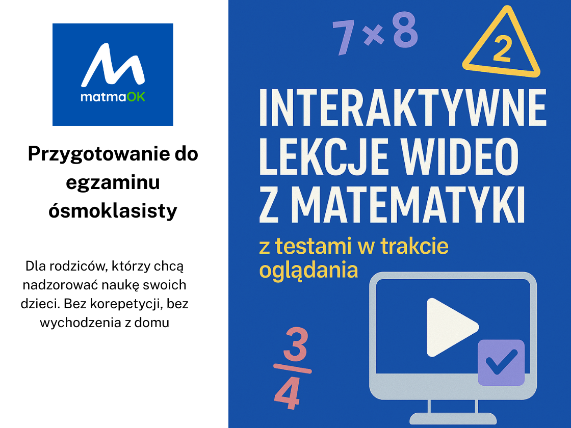 Absolutne minimum na egzamin ósmoklasisty lekcje interaktywne - PRZEDSPRZEDAŻ